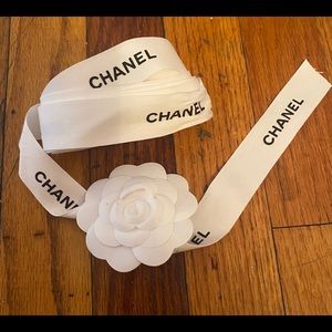 💯Chanel 9 feet (113’’) with flower ribbon